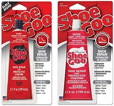 Shoe Goo 3.7 oz 2-Pack: 1 Clear + 1 Black